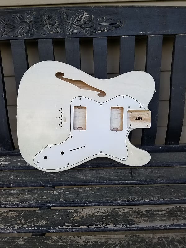 MJT Telecaster Olympic White Body / Rebel Relic Neck