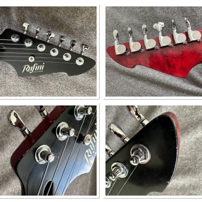 2022 Rufini Montefalco Aged Cherry Sunburst Nitro Stainless Steel Frets AAA Quilt Curly Maple Top AAA Birdseye Neck Duesenberg Vibrato MINT image 7