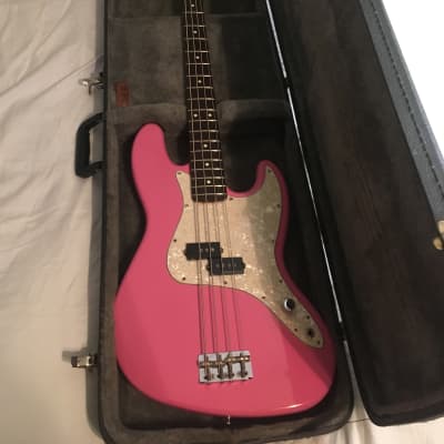 Custom Pink 2001 Mark Hoppus Fender Bass w/ Hardshell image 23