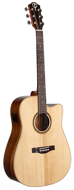 Teton STS110CENT Dreadnought Solid Sitka Spruce Top Mahogany Neck 6-String Acoustic-Electric Guitar image 1