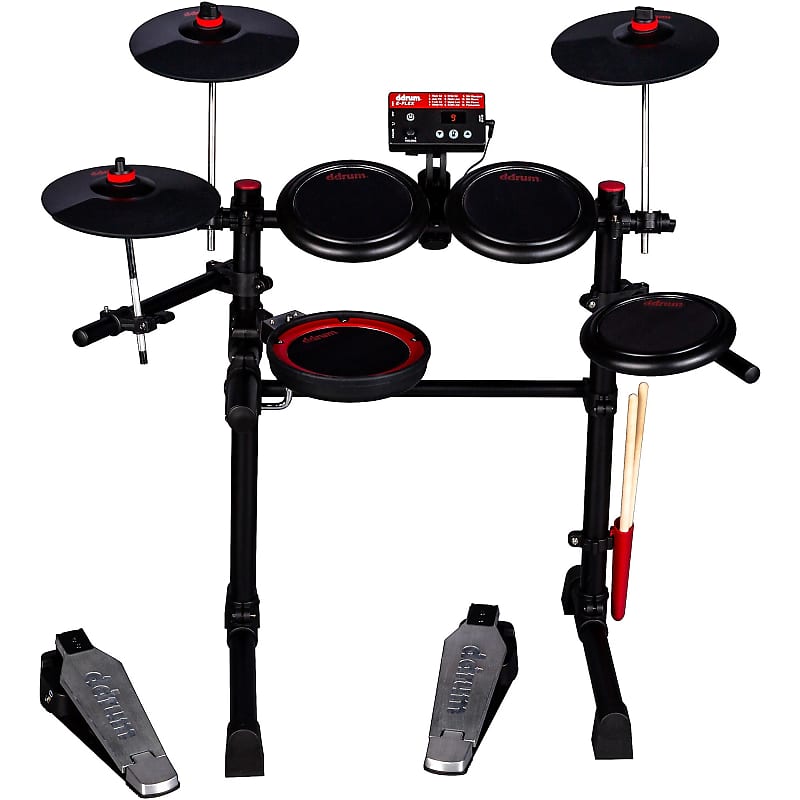 New ddrum E-Flex Electronic Drum Set Black, Great Beginner Kit, Quiet, Complete! All You Need! image 1