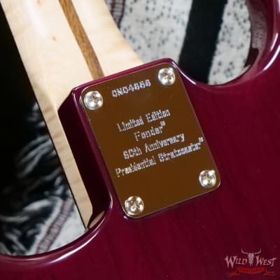 2006 Fender Custom Shop Limited Edition Fender 60th Anniversary Presidential Stratocaster Wine Red image 12