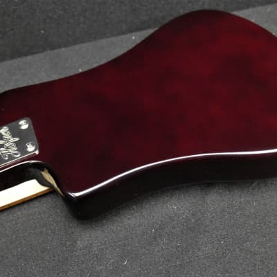 Hofner Shorty Solid Body TRAVEL Electric Bass Guitar HCT-SHB-RB Root Beer with Gig Bag 30" scale image 8