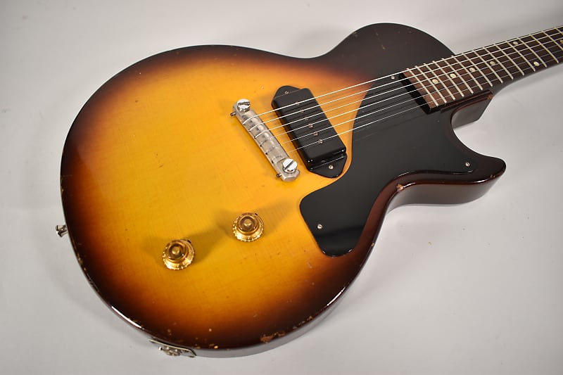 1957 Gibson Les Paul Junior Sunburst Finish Vintage Electric Guitar w/OSSC USA image 4