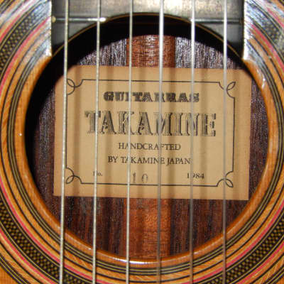 MADE IN 1984 - TAKAMINE 10 - BOUCHET/TORRES/FURUI STYLE - CLASSICAL GRAND CONCERT GUITAR image 5