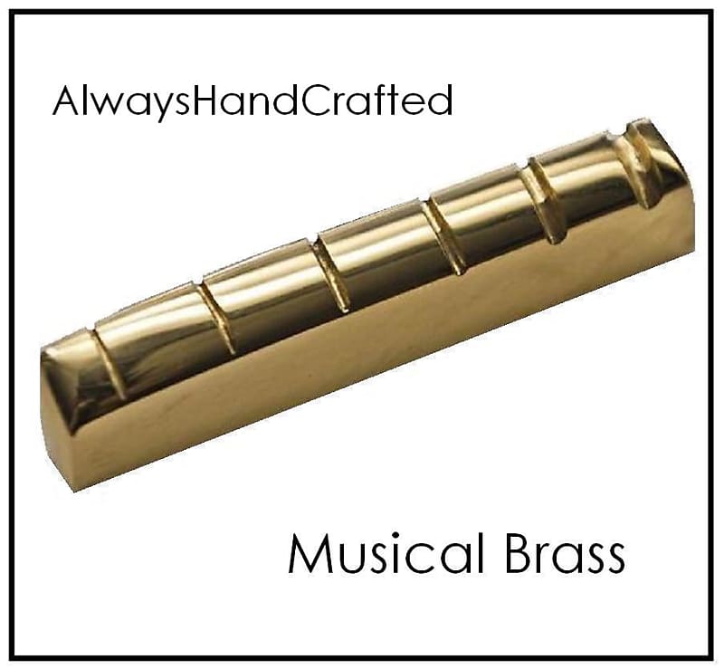 AxeMasters Slotted BRASS NUT handmade for the Gibson JIMMY PAGE Signature  Les Paul Guitar