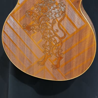 Blueberry NEW IN STOCK Handmade Acoustic Guitar Celtic Motif image 11