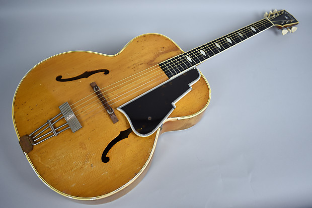 Vega  C-56 Original Vintage Blond Archtop Hollowbody Acoustic Guitar 1940s Blond image 1
