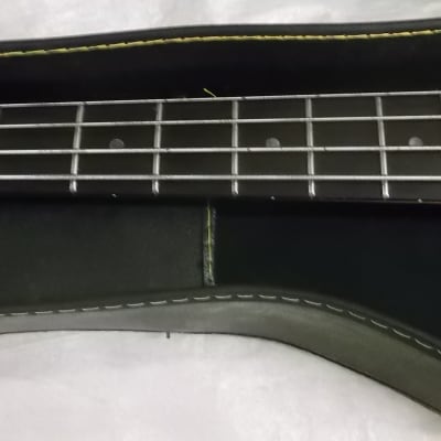 Partscaster Bass Bass 4 String Custom w/ F-Hole 2016 Blue/Cream 2-tone image 4