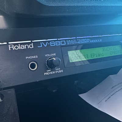 Roland JV-880 Multi Timbral Synthesizer Module 1992 - Black