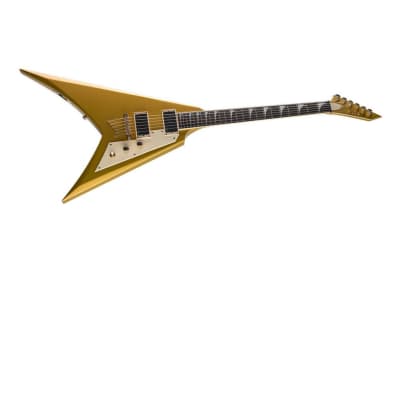 USED ESP LTD - KH-V  Kirk Hammett Signature - V Electric Guitar - Metallic Gold - w/ Hardshell Case image 5