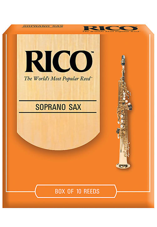 Rico Soprano Saxophone Reeds, Strength 1.5, 10-pack image 1