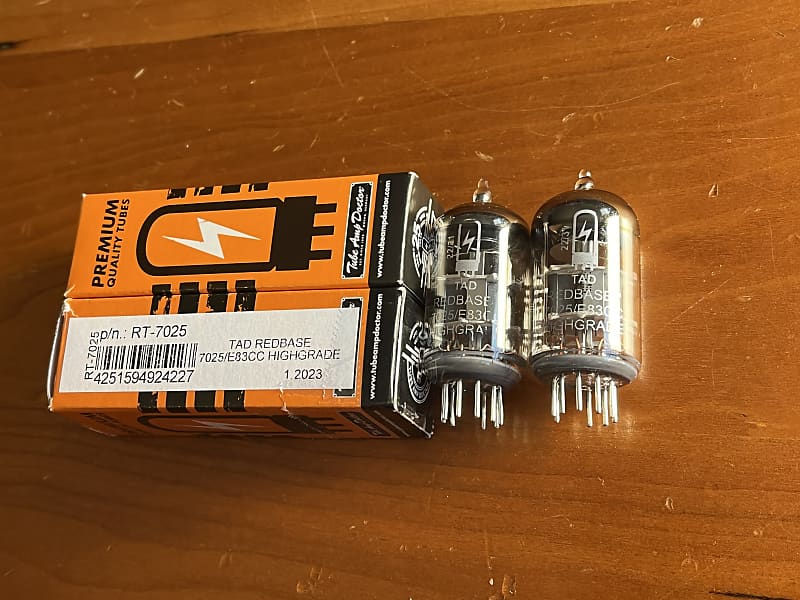 2x Tube Amp Doctor TAD Redbase 7025/E83CC Highgrade 12ax7 | Reverb