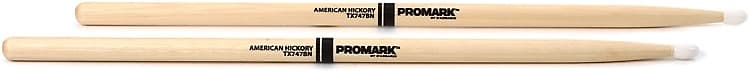 Promark Classic Forward Drumsticks - Hickory - 747B - Nylon Tip image 1