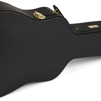 Fender Paramount PD-220E Solid Wood A/E Guitar, Aged Cognac Burst w/ Hard Case image 5