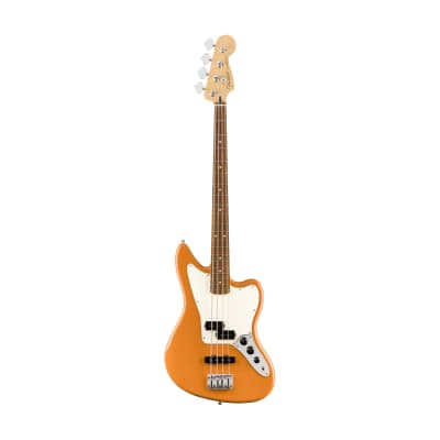 [PREORDER] Fender Player Jaguar Bass Guitar, Pau Ferro FB, Capri Orange image 1