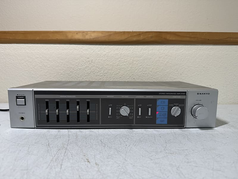 Sanyo JA-340 Amplifier HiFi Stereo Amp Vintage 2 Channel Phono Equalizer Radio  			