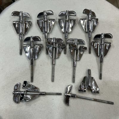 Rogers 10 - bass drum Tension Rods and Claws (314-364) 60's - chrome image 1