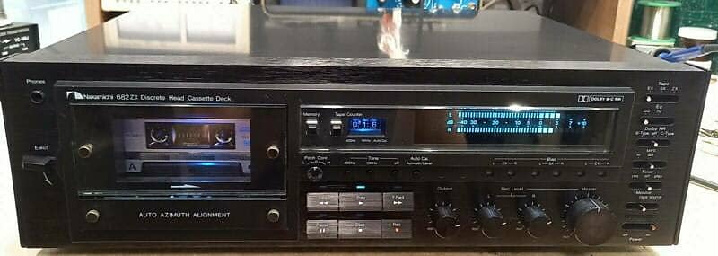 Nakamichi 682ZX 3 discrete head cassette deck rebuilt enhanced