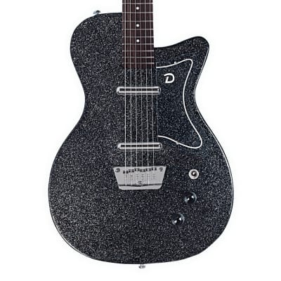 Danelectro '56 Baritone Electric Guitar ~ Black Sparkle | Reverb