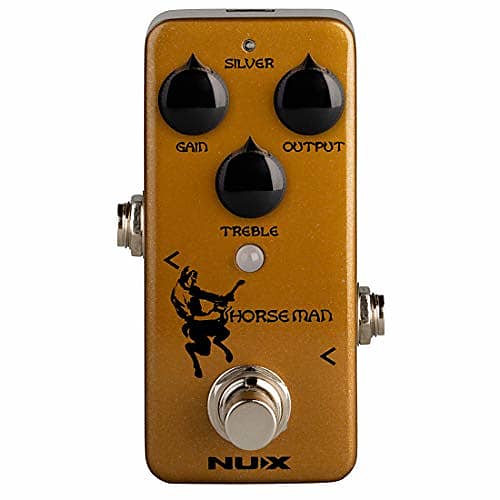 NUX Horseman Overdrive Guitar Effect Pedal with Gold and Silver modes image 1