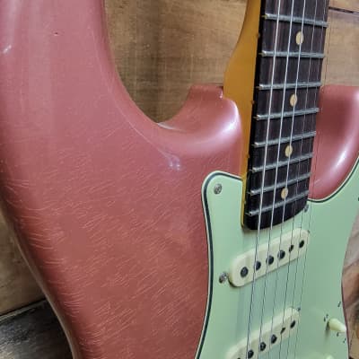Fender Limited Edition Custom Shop 64 Journeyman Relic Stratocaster - Aged Burgandy Mist w/ Hard Case image 7
