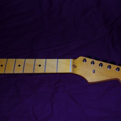 1950s hand finished closet classic 9.5 C shaped Stratocaster Allparts Fender Licensed maple neck image 1