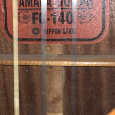 Yamaha FG-140 Natural 1968 - 1972 | Reverb