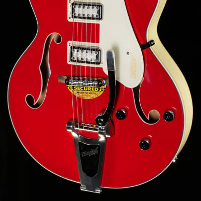 Gretsch G5410T LIMITED EDITION ELECTROMATIC TRI-FIVE HOLLOW BODY SINGLE-CUT WITH BIGSBY TWO-TONE FIESTA RED/VINTAGE WHITE 2020's - fiesta red/ White for sale
