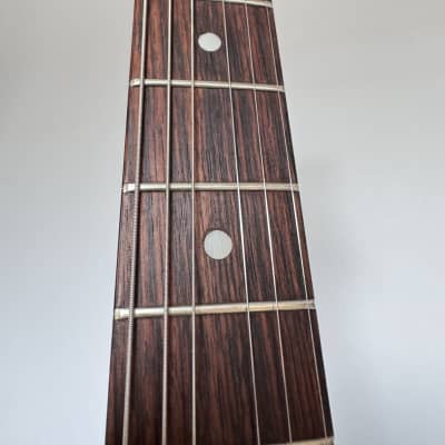 Isana solidbody guitar 1960s - pearloid vinyl image 11