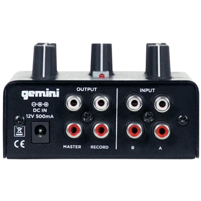 Gemini MM1BT 2-Channel 2-Band EQ Professional Analog DJ Mixer w Bluetooth image 5