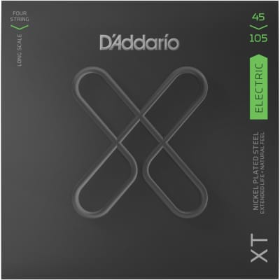 D'Addario XTB45105 XT Light Top/Medium Bottom Nickel Plated Bass, 45-105 image 2
