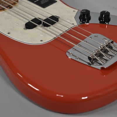 2022 Fender Vintera '60s Mustang Bass Fiesta Red Finish w/Gig Bag image 4