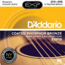 D'Addario EXP19 Coated Phosphor Bronze Acoustic Guitar Strings - Light Top/Medium Bottom 12-56