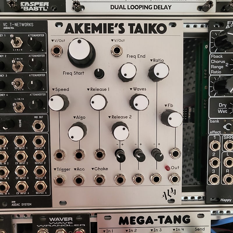 ALM/Busy Circuits ALM015 Akemie's Taiko Drum Voice Eurorack Synth Module  2021 - Present - Silver