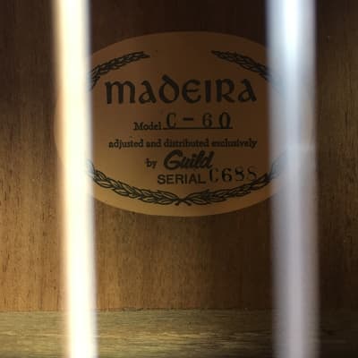 Madeira Vintage Madeira by Guild Classical Guitar image 5