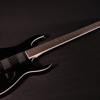 Ibanez RGIB21BK RG Iron Label 6str Electric Guitar Black 509 image 2