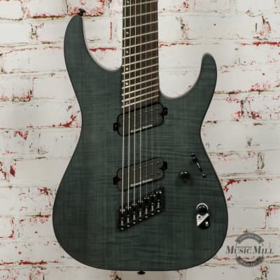 LTD by ESP M-1007 Multi-Scale - See Thru Black Satin Electric Guitar x0965 image 1