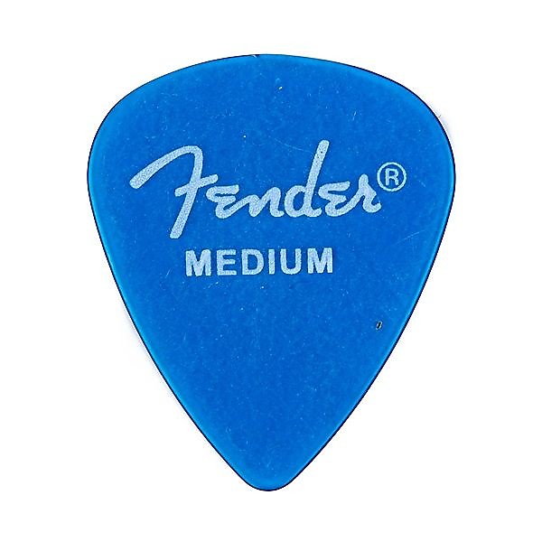 Fender California Clear Picks, Medium, Lake Placid Blue, 12 Count 2016 image 1