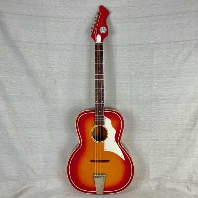 Truetone Kay K5165 1969 Cherry Sunburst Auditorium Acoustic for sale