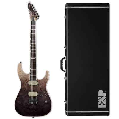 ESP E-II M-II NT Black Natural Fade Electric Guitar + Case B-Stock MIJ MII M2 for sale