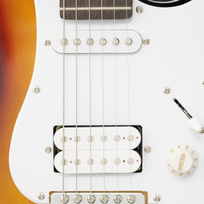 CNZ Audio ST Mini Electric Guitar - Rosewood Fingerboard, Maple Neck, Sunburst image 3
