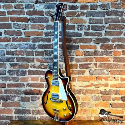 Johnson JH-100 Delta Rose Hollowbody Guitar (2023 - Sunburst) image 5
