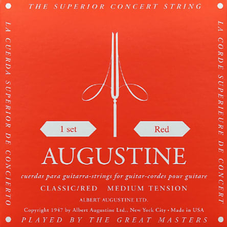 Augustine HLSETRED Classic Red Medium Tension Classical Guitar Strings image 1
