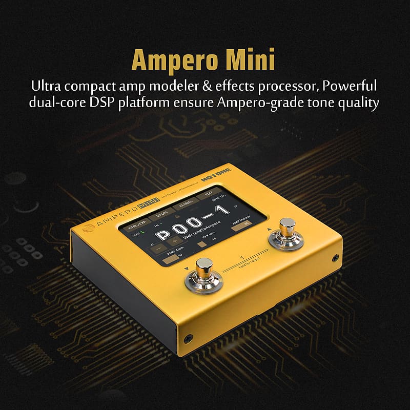 [中古]Hotone Ampero Mini MP-50MC Matcha Hotone Ampero Mini Matcha Guitar Multi-effect - Muziker