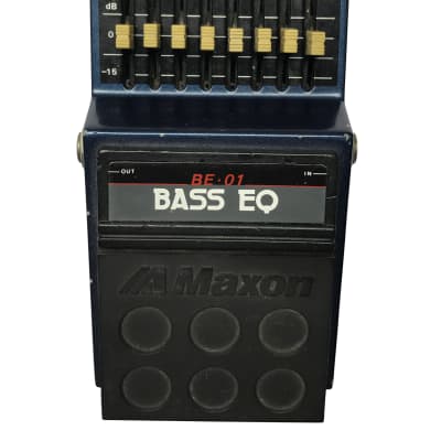 Maxon BE-01, Bass EQ, 8 Band, Made In Japan, 1980s, Vintage Guitar Effect Pedal for sale