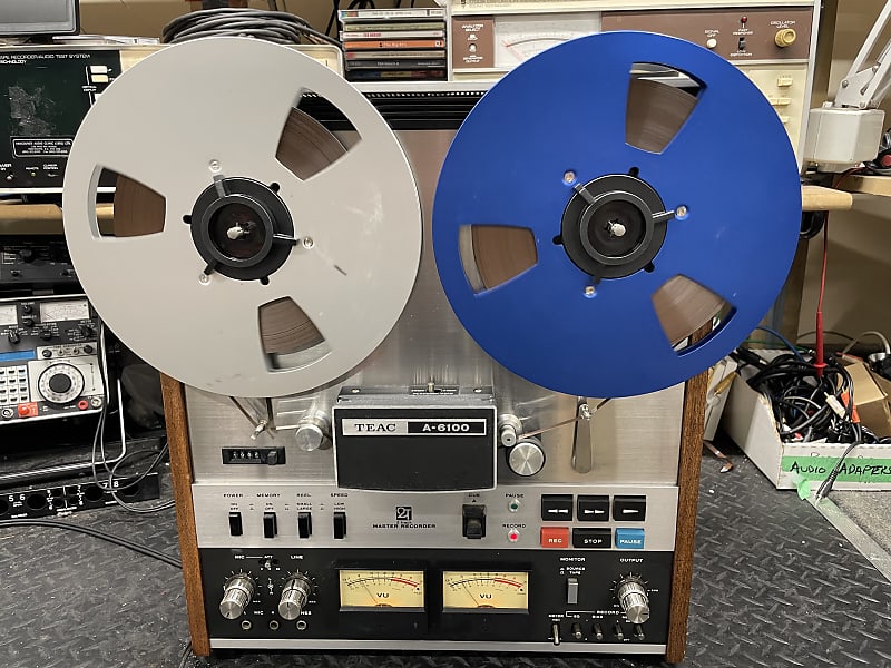 Teac A-6100 high speed 1/2 track semi pro reel to reel tape deck. SERVICED!