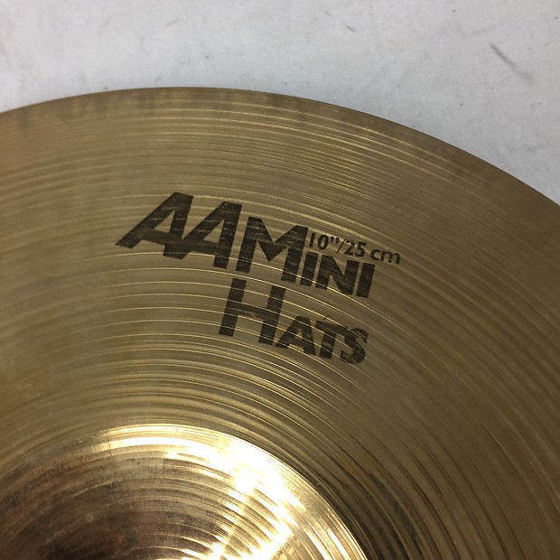 SABIAN AA MINI HATS 10インチ Sabian Cymbals Used AA 10 in. Mini Hats Hi Hat Pair - Dales