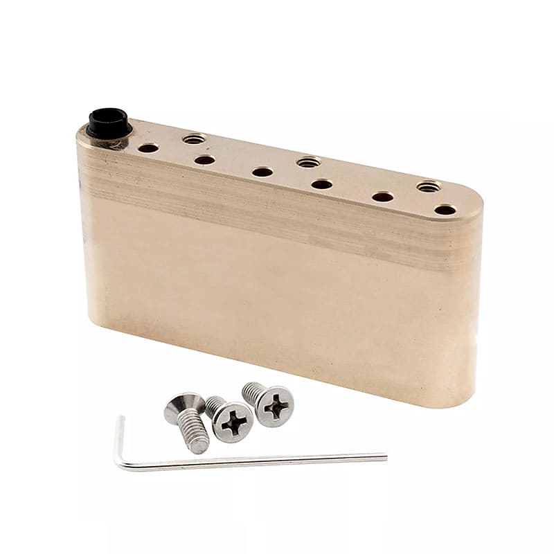 Brass Tremolo Block Sustain Block for Strat Style Electric Reverb