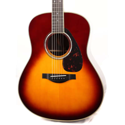 Yamaha LL16B ARE Original Jumbo Acoustic-Electric Guitar Brown Sunburst image 7